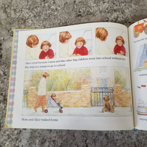 All About Alice hardcover picture book about being a younger sibling - Picture 3 of 5